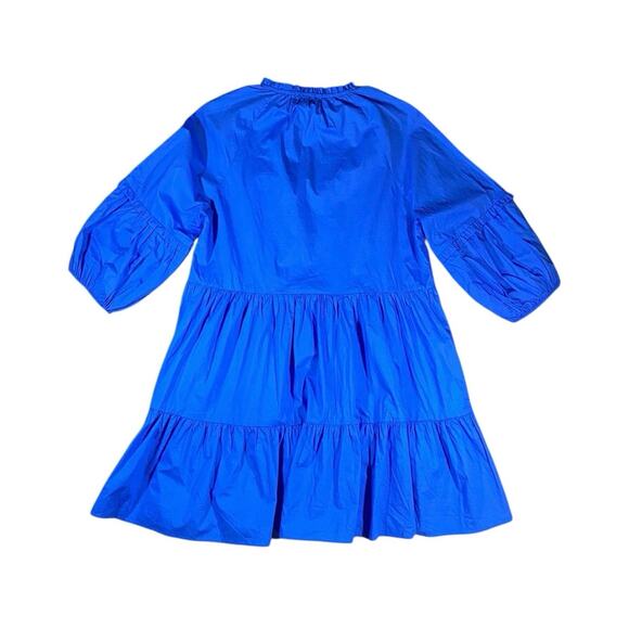 Anthropologie x Highland Park Ocean Blue Tiered Mini Dress NWT - M - Picture 4 of 4